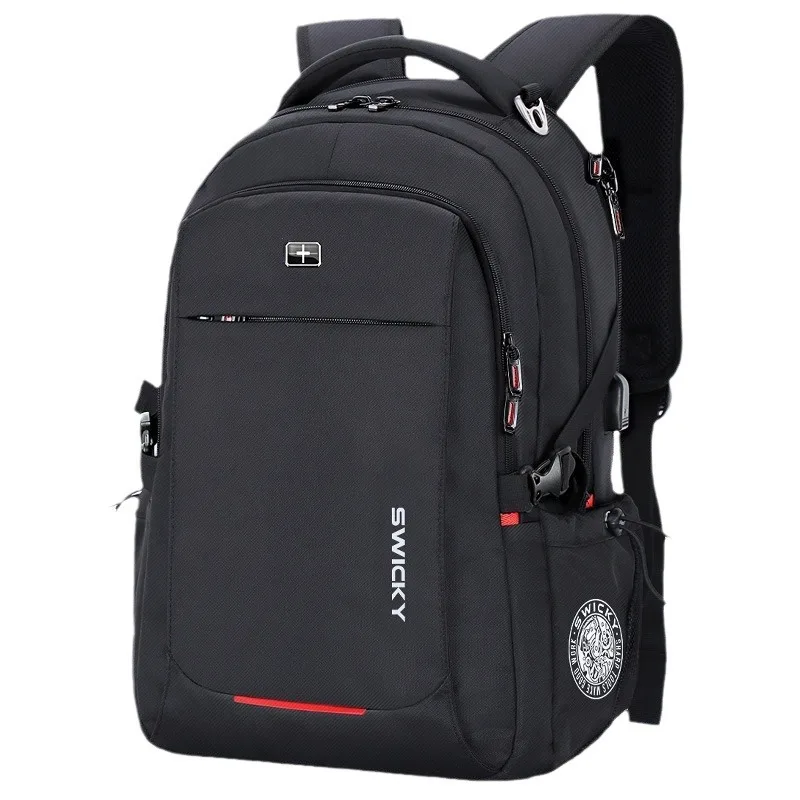 

Men's Shoulder Bag Laptop swiss Backpack USB Charging Anti-Theft Business Luggage Daypack for Men Women College School Bag