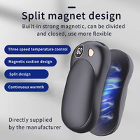 USB Charging Magnetic Suction Hand Warmer Split Type Self-Heating Convenient Power Bank Cross-Border New Product