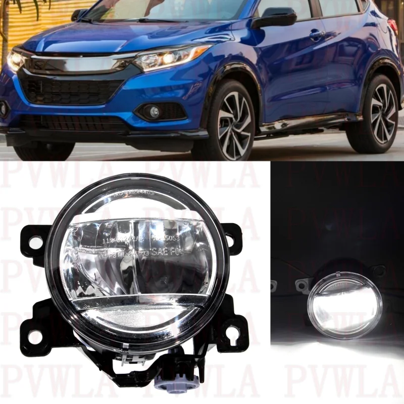 

Left Side Front Bumper Fog Lights Lamp With LED Bulbs 33900-TEY-Y01 For Honda HR-V 2019 2020