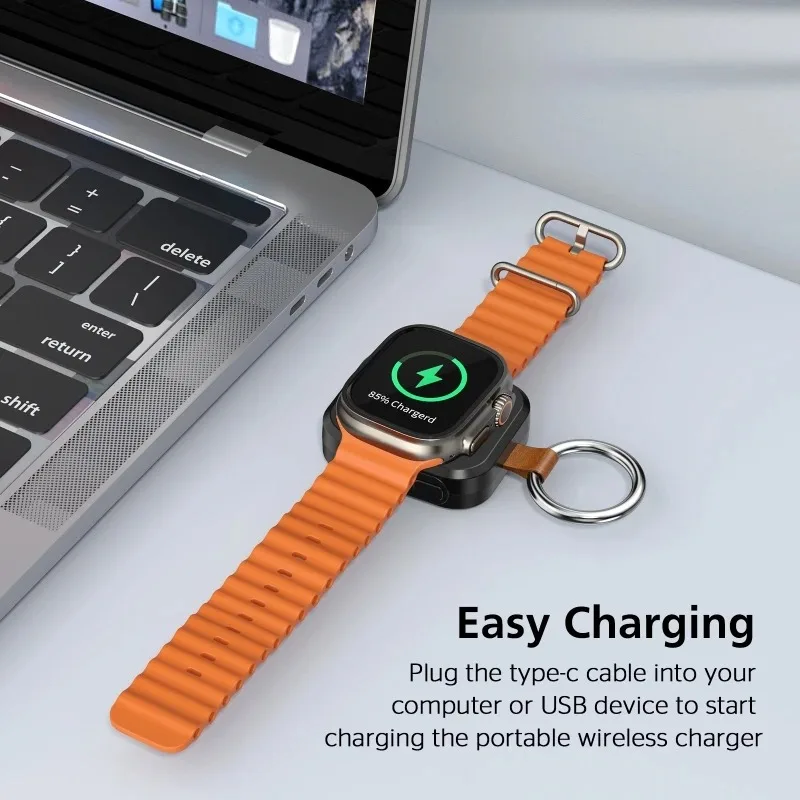 Wireless Charger Magnetic Watch Large Battery Portable Fast Chargers for Apple IWatch Samsung Watch 10 9 8 7 Se Ultra Series view 6