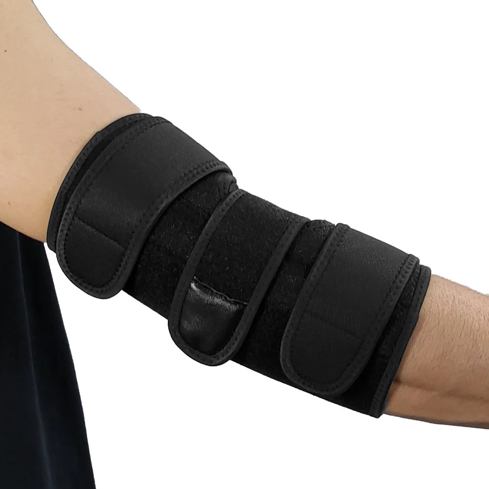 1pc Elbow Brace Guard Night Elbow Sleep Support Stabilizer with 2 Removable Metal Splints for Cubital Tunnel Syndrome Tendonitis