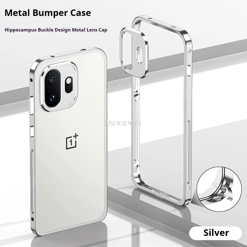 Ultradünnes Aluminiumrahmen-Metall-Bumper-Case für OnePlus 15T 15R 15 13R 13 13T 13S ACE 6 6T Nord5 mit Linsenschutz aus Metall. – Detail 10