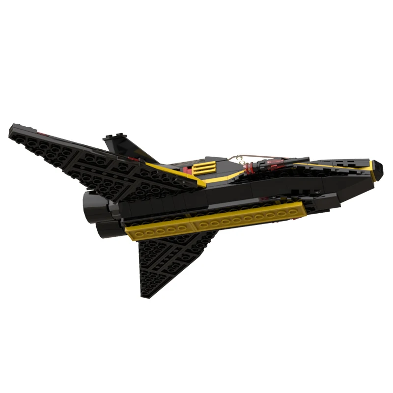 304PCS MOC-240888 Blacktron Copperhead/Firebird Fighters Space War Ruimteschip Model Bouwstenen Bricks Speelgoed Jongen Volwassen Gift