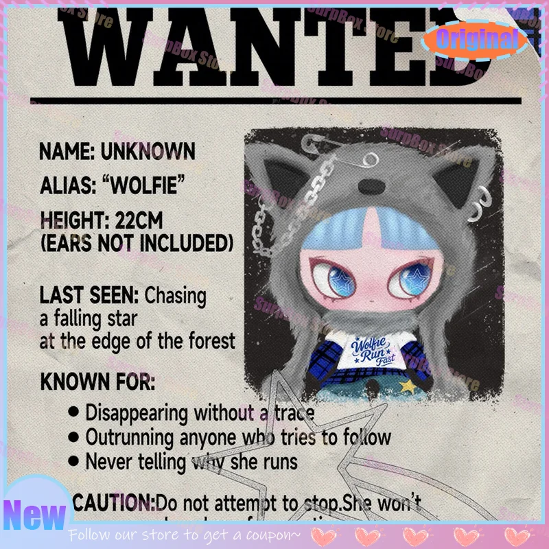 

New Product Preview：22cm INN Original Limited Edition wolfie Series Kawaii Big Doll Vinyl Aciton Figure Lover Girlfriend Gift