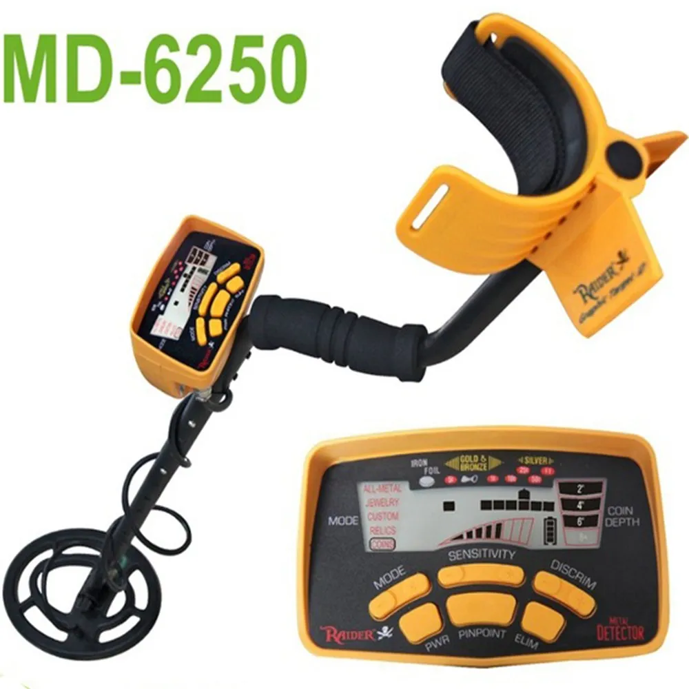 fast shipping sample order md6250 five detecting mode easy to operate underground treasure hunting gold metal detector