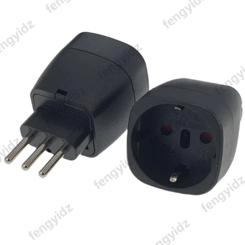 European to Italian Travel Plug German Standard Brazilian Swiss to Italian Plug Embedded 10A 250V EU-12A
