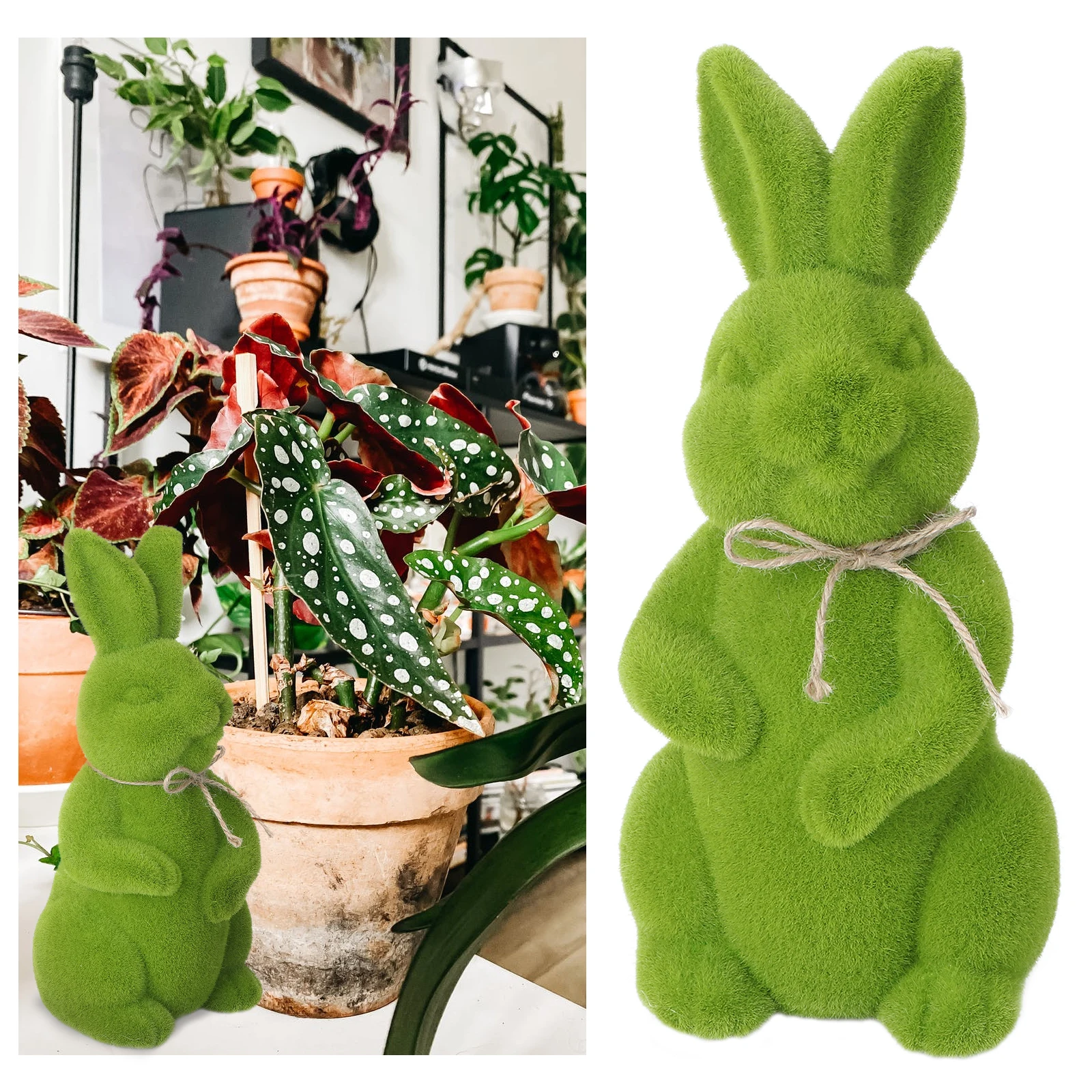 

Rabbit Wall Art Simulated Ornament Outdoor Ornaments Kids Toy Sculpture