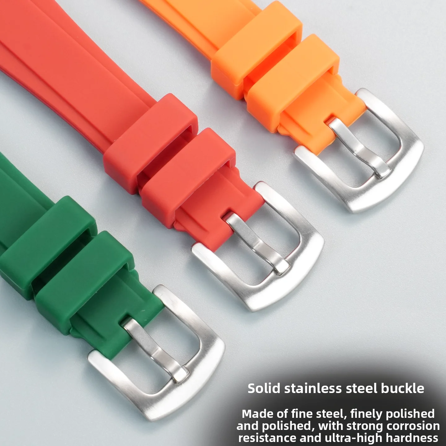 Quick Release siliconen Band Voor MAURICE LACROIX AIKON AI 1008 1018 1108 6008 6058 6038 6007 Metalen connector Rubber Horloge band