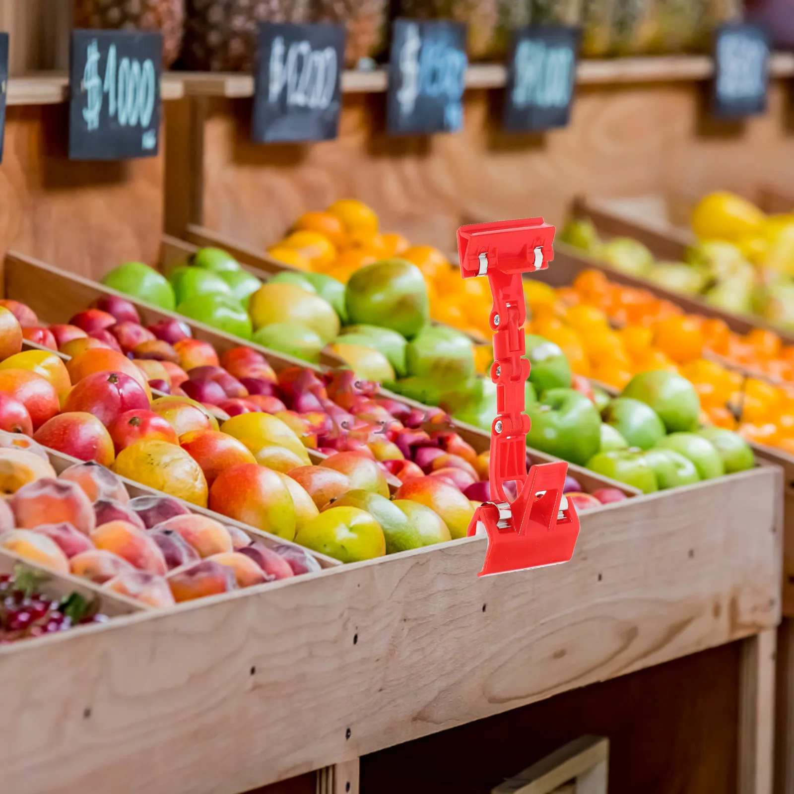 

5Pcs Supermarket Display Clip Plastic Price Holder Retail Store Merchandise Sign Clamp Retail Hanger Holder