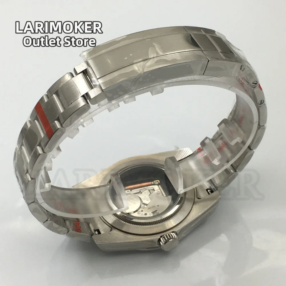 LARIMOKER Ronda515-12h ผู้ชายควอตซ์นาฬิกา 36 มม./39 มม.สีเขียว Sapphire Glass สีดําสีขาว dial Lightning มือสร้อยข้อมือเหล็ก