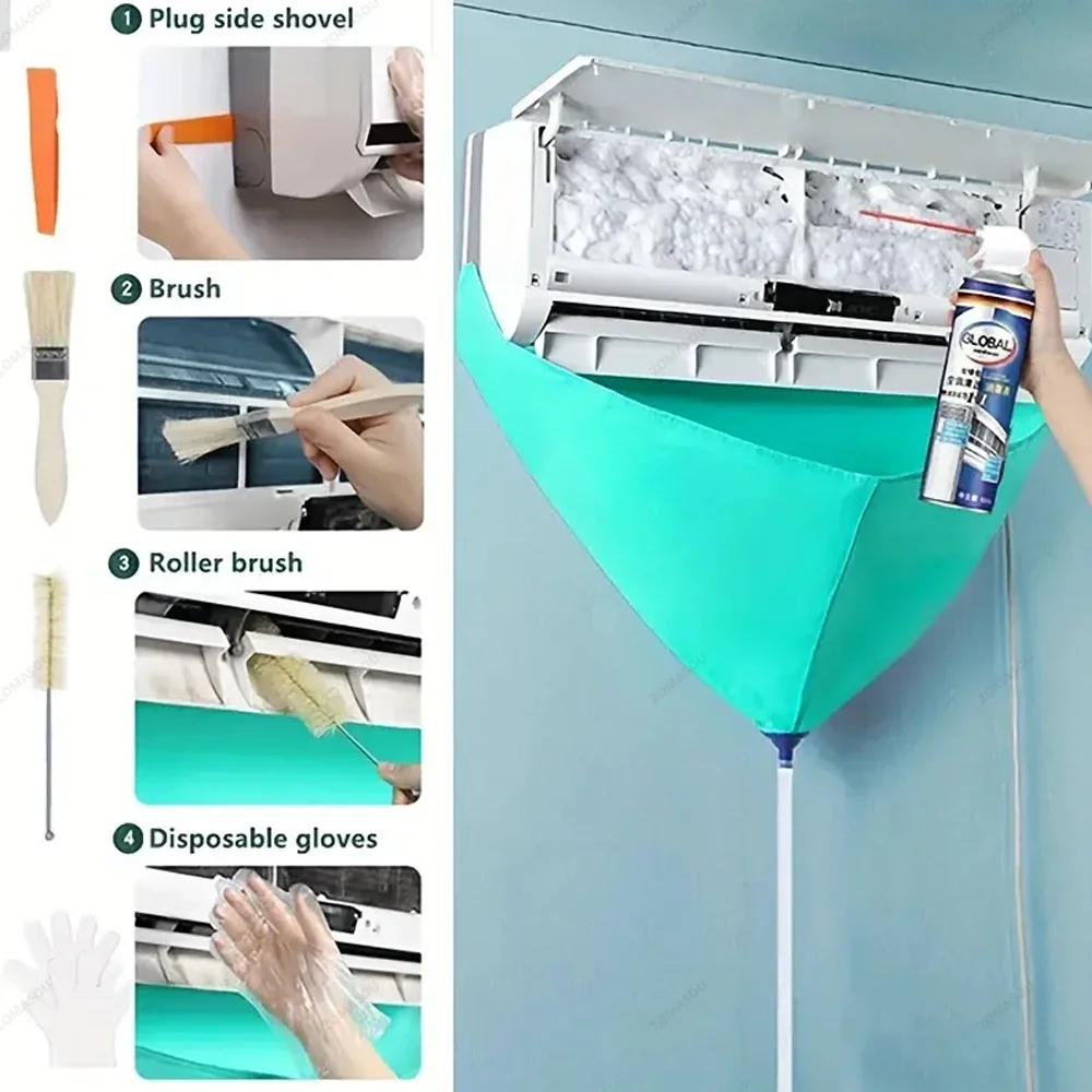 1-10Pcs Air Conditioner Cleaning Bag Kit Waterproof Drain for Washing Conditioning Water drain-pipe Ac Cleaning Aircon Cleaner