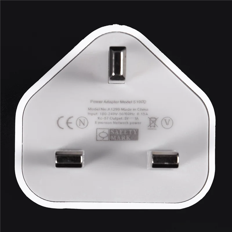 ABGI-6X Универсальный USB-штекер, 3-контактный настенный адаптер для зарядного устройства с USB-портами, дорожное зарядное устройство для зарядки телефона Ipad (1 порт)