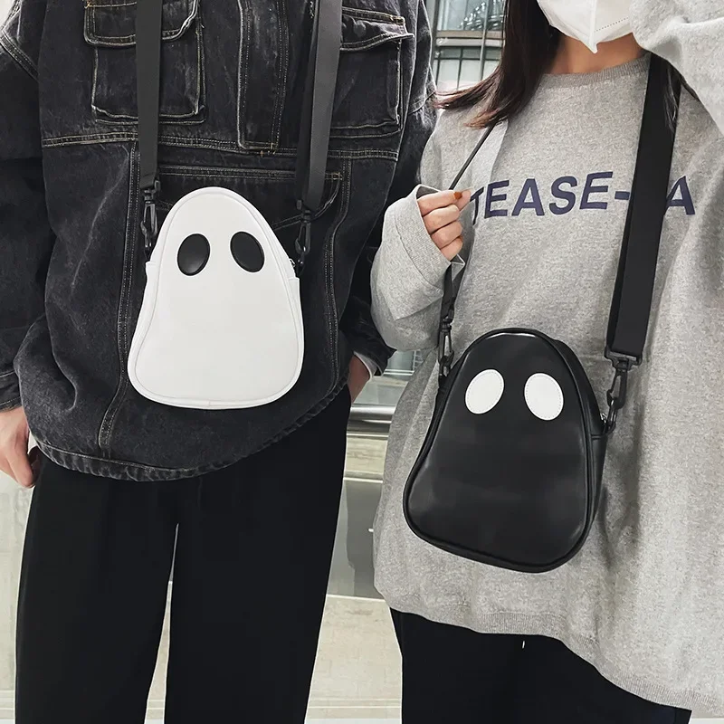 Cute Small Novelty Handbags Funny Ghost Shaped Shoulder Luxury Halloween Purses for Women