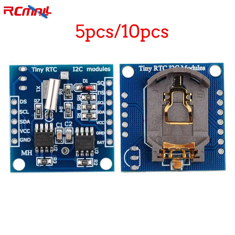 RCmall 5/10Pcs I2C RTC DS1307 AT24C32 Real Time Clock Without Battery Module For Arduino AVR ARM PIC SMD