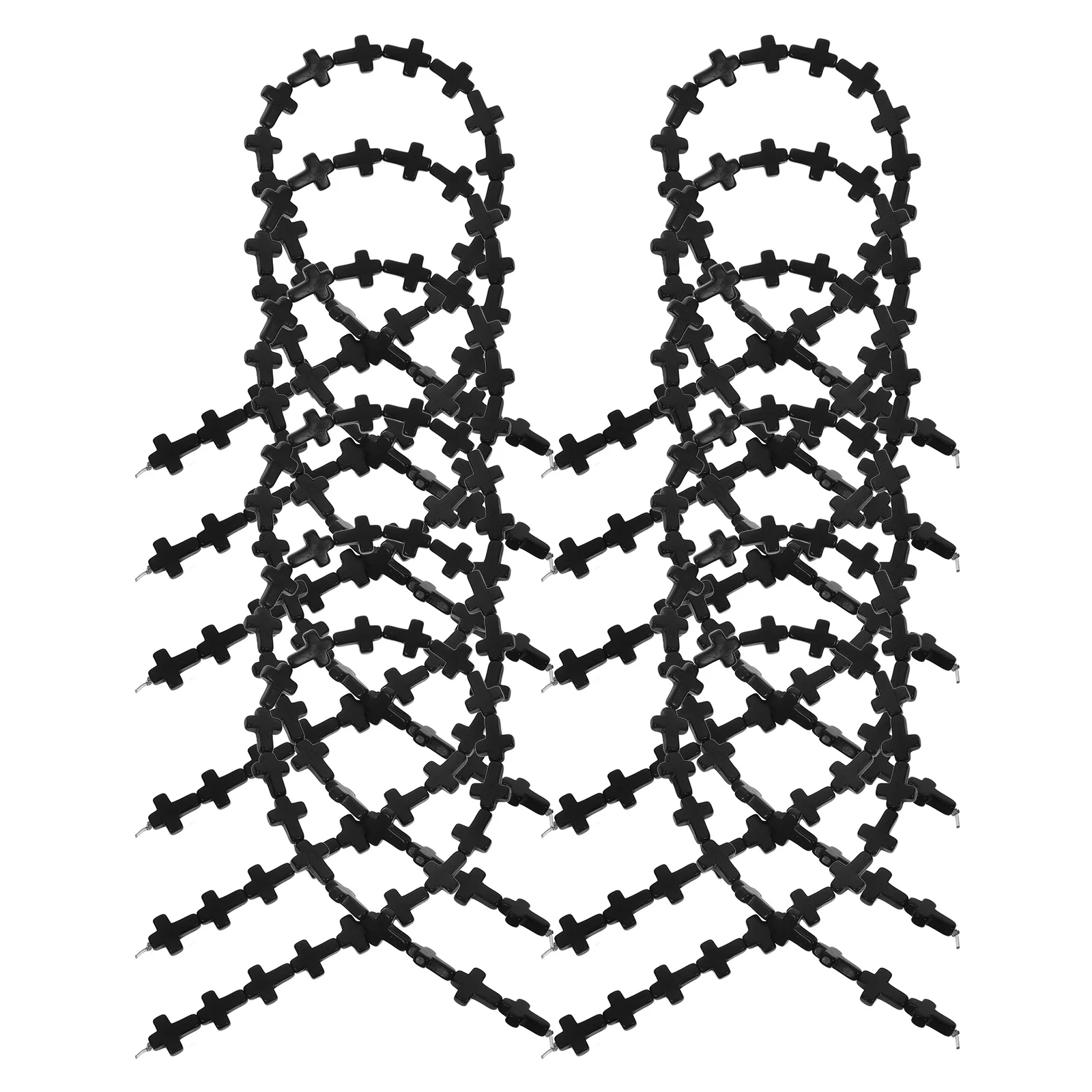 

24Pcs Beads Polished Glossy for DIY Jewelry Making Bracelet Necklace Keychain Charm Supplies Bulk Beads