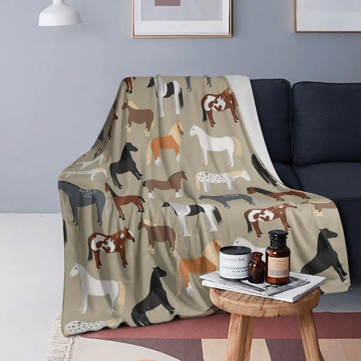 

Одеяла с рисунком пород лошадей, мягкое теплое фланелевое одеяло для кровати, гостиной, пикника, путешествий, домашнего дивана