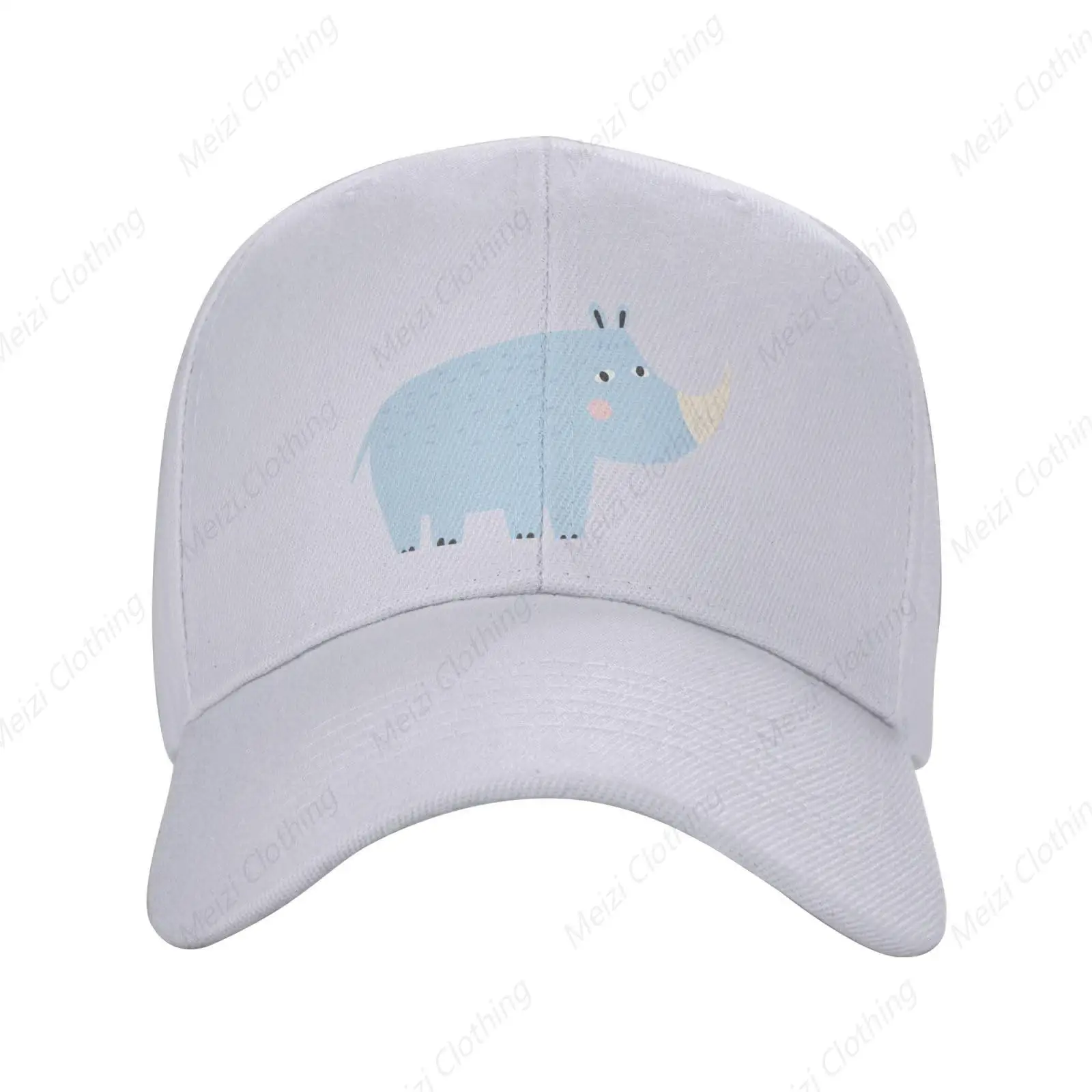 

Cartoon Cute African Rhino Truck Baseball Hat Gift Men's and Women's Golf Hats Adjustable Dad Hat
