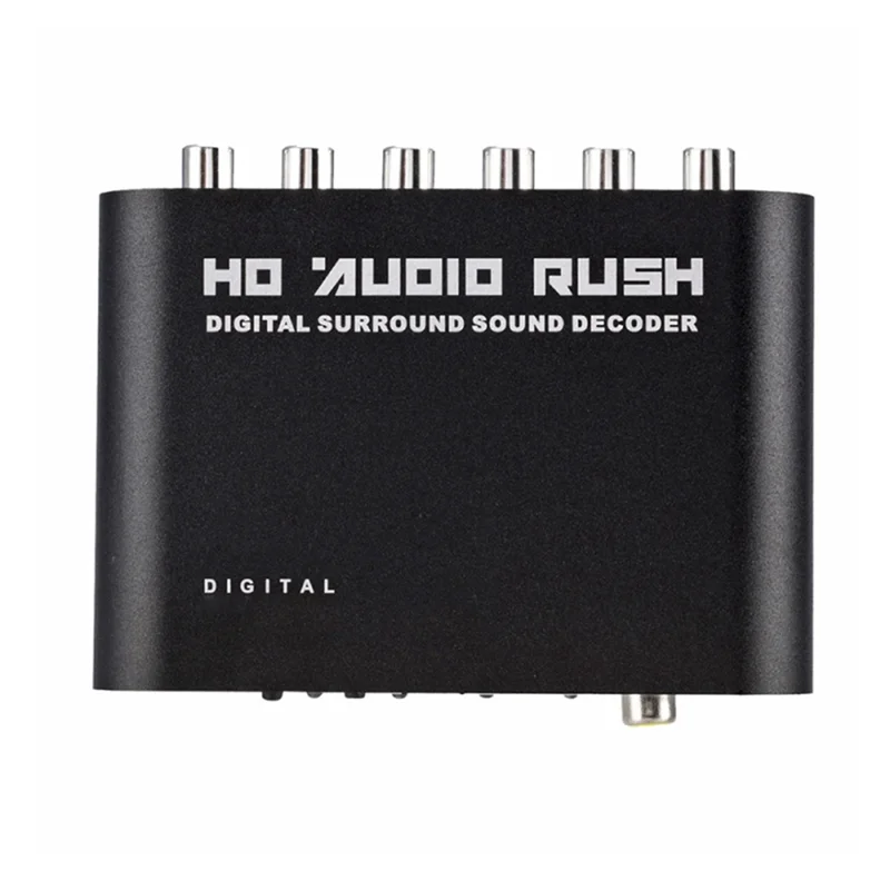 الرقمية إلى التناظرية 5.1 قناة ستيريو AC3 الصوت DAC محول البصرية SPDIF محوري AUX 3.5 مللي متر إلى 6RCA فك طقم قطع غيار الاتحاد الأوروبي التوصيل-A
