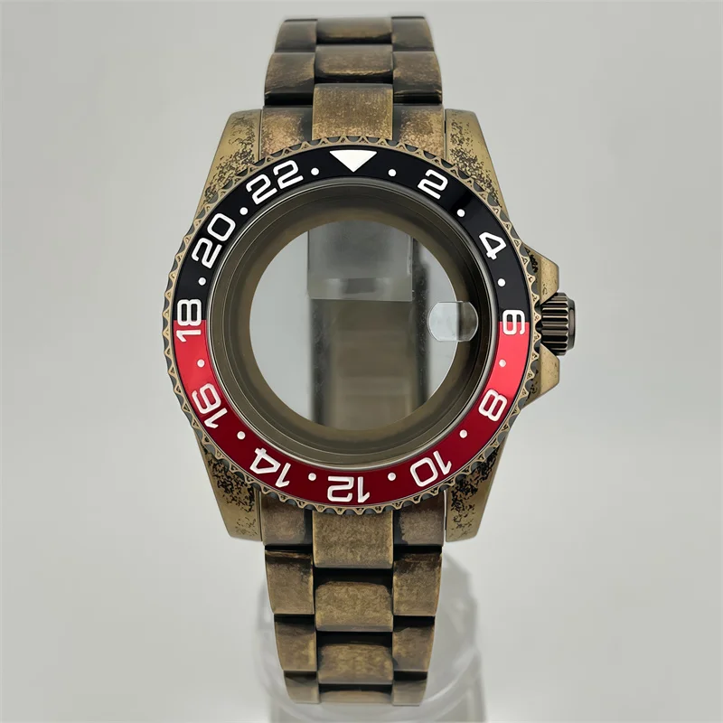 NH35 bronze colored case with sapphire glass is suitable for NH34 NH35A NH36 NH70 PT5000 movement men's diving watch accessories