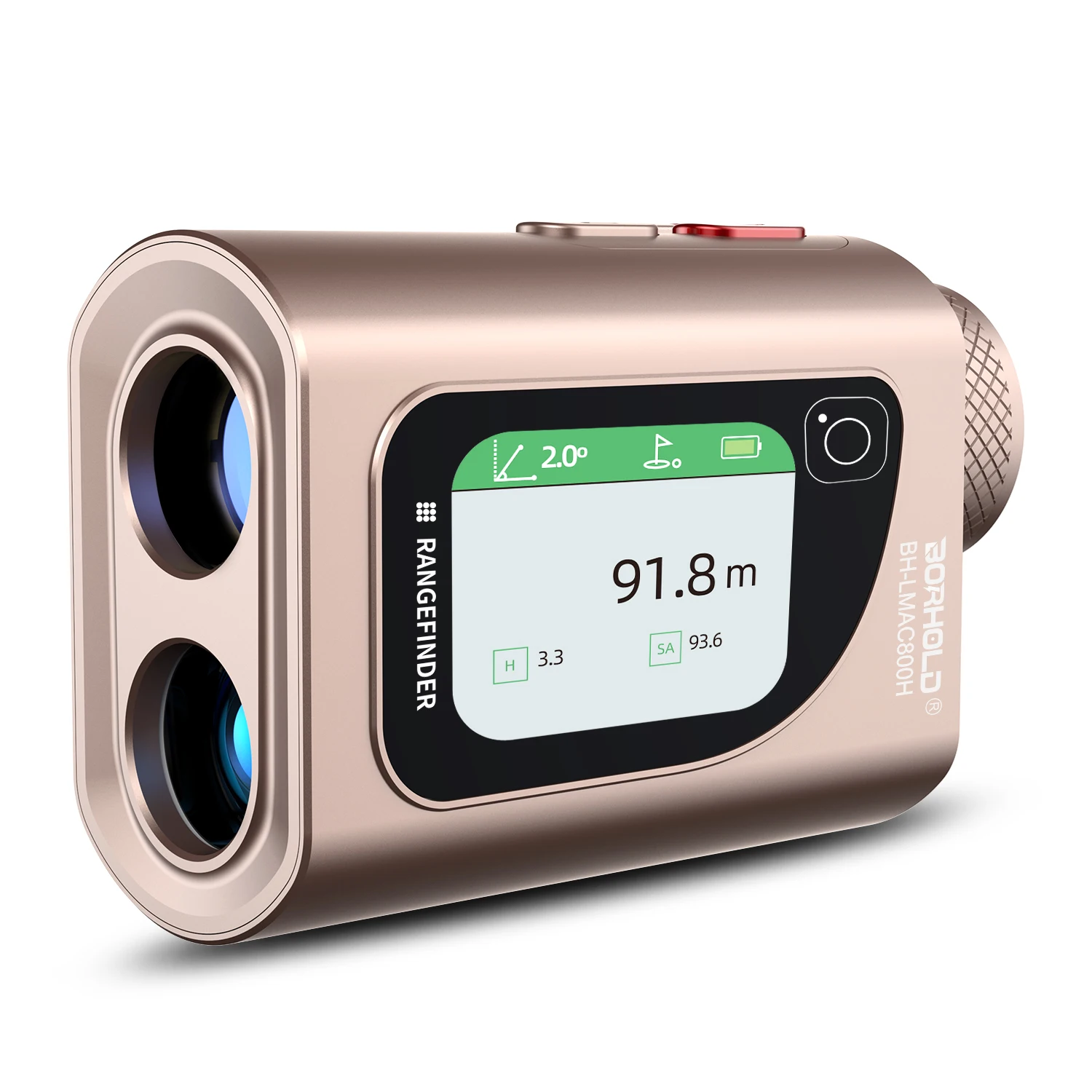 

New Generation Industrial Golf Laser Rangefinder Smart Touchscreen LCD Voice Announcement ABS Plastic Premium Exterior 6.5X
