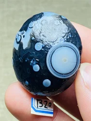 Natural Alxa Agate Oval Pendant DIY Energy Stone Healing Reiki Gift Home Decoration