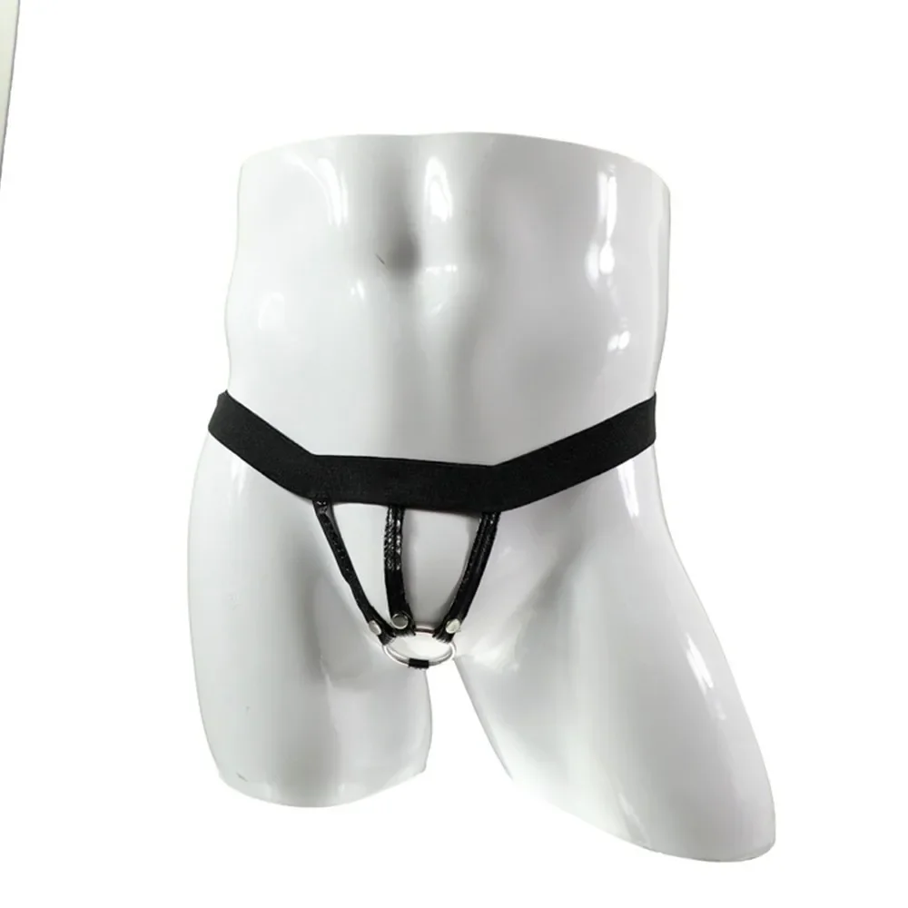 Open Crotch G Strings Man Sexy Panties Crotchless Buttocks Hollow Jockstrap Men Bandage Briefs Sex Lingerie T Back Micro Thongs