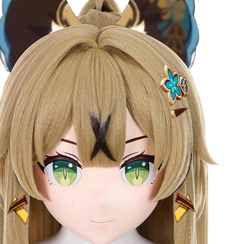 Pełna opaska z zamkiem Personalizacja Pełna Lalka Crossdress Damska/Dziewczęca Postać z Kreskówki Kig Cosplay Japońskie Anime Kigurumi Maski