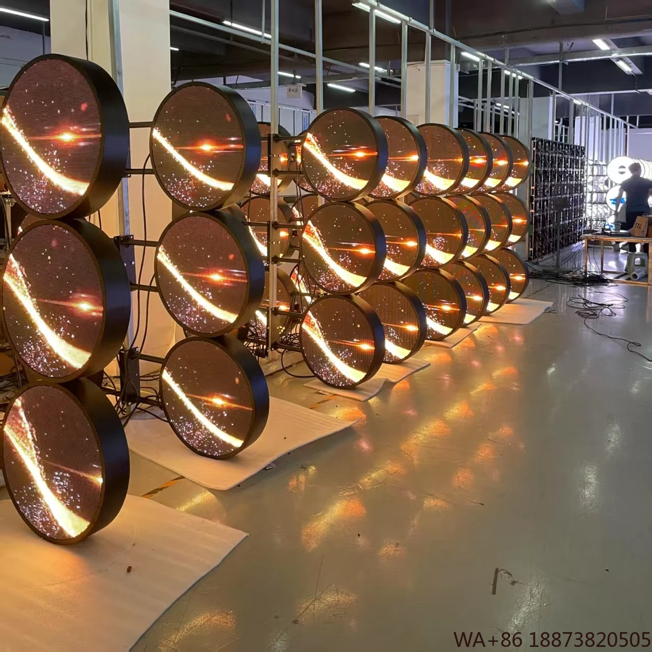 LED 디스플레이 맞춤형 P2.5 원형 스크린 |   창의적인 광고 및 인테리어 장식을 위한 고해상도 원형 패널