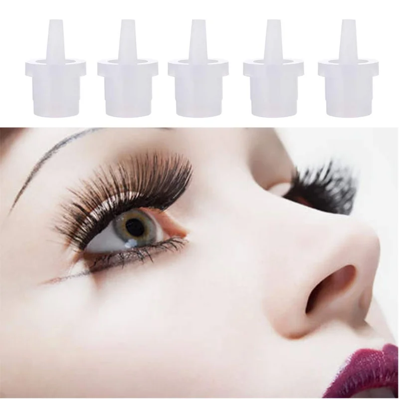 Eyelashes adhesive glue cap Universal Eyelash Glue Replacement Bottle Mouth Head Nozzle Special Plug Glue Usage Anti-Blocking