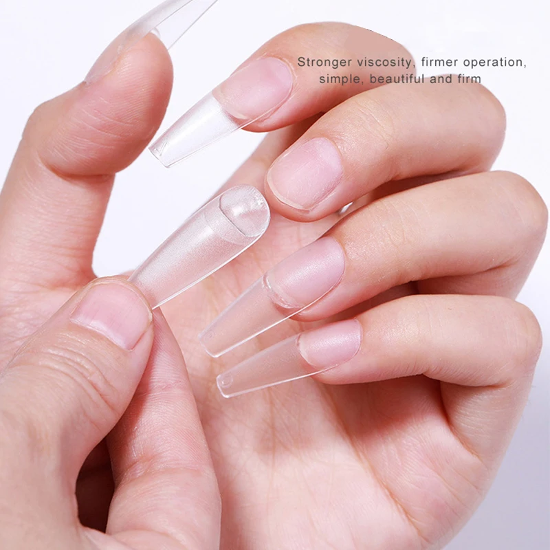 New Nail Tips Gel Solid State Transparent Nail Gel Soak Off UV Nail Art Nail Extension Gel Strong Viscosity Simple Firm