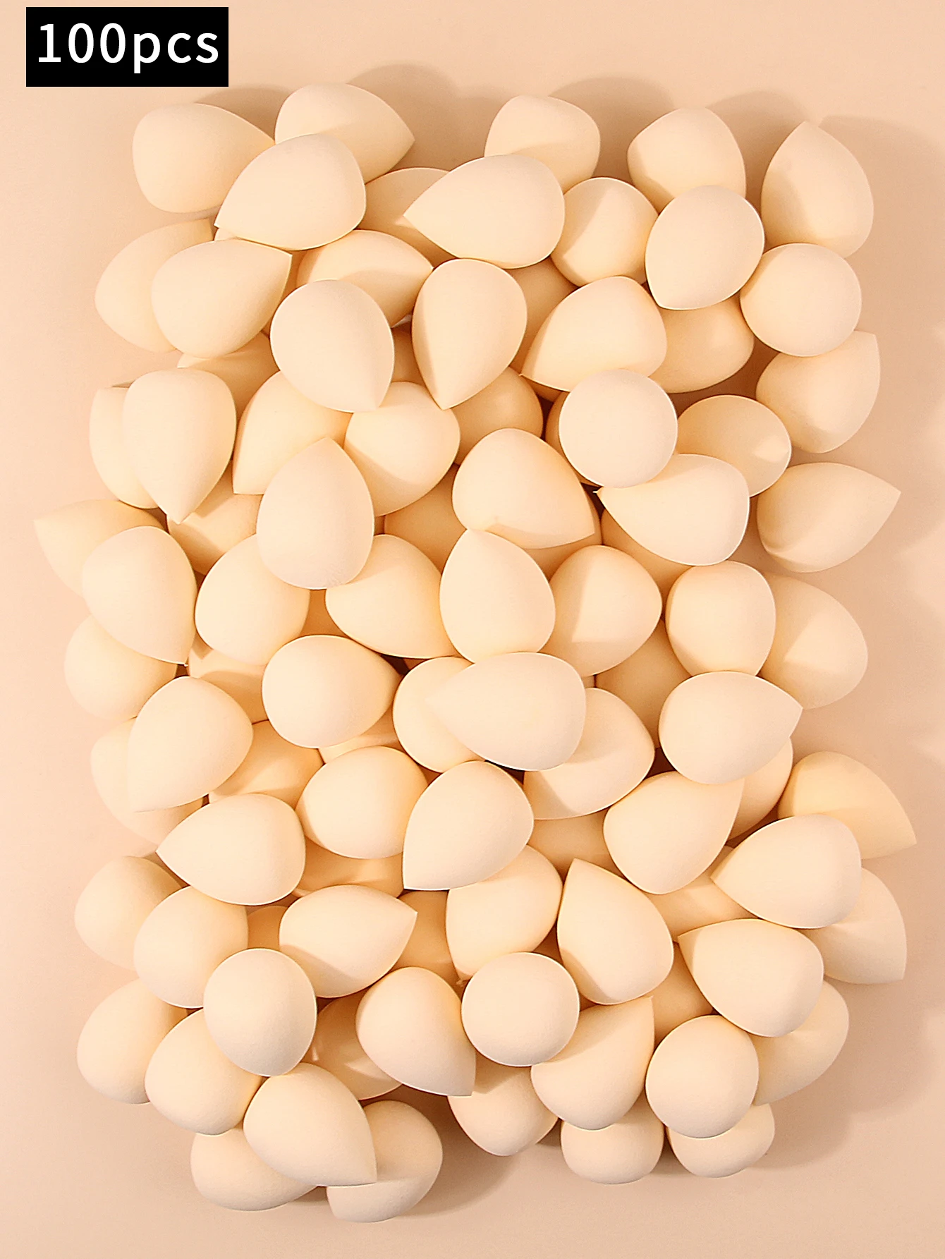 10/100PCS Super soft water drop beauty egg,non-latex sponge egg makeup powder puff,dry and wet dual-purpose portable beauty tool