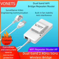 VONETS Dual Band 2.4G+5G WiFi Bridge Wireless Repeater/Router Hotspot Signal Extender WiFi to Ethernet Adapter PLC AGV VAP11AC