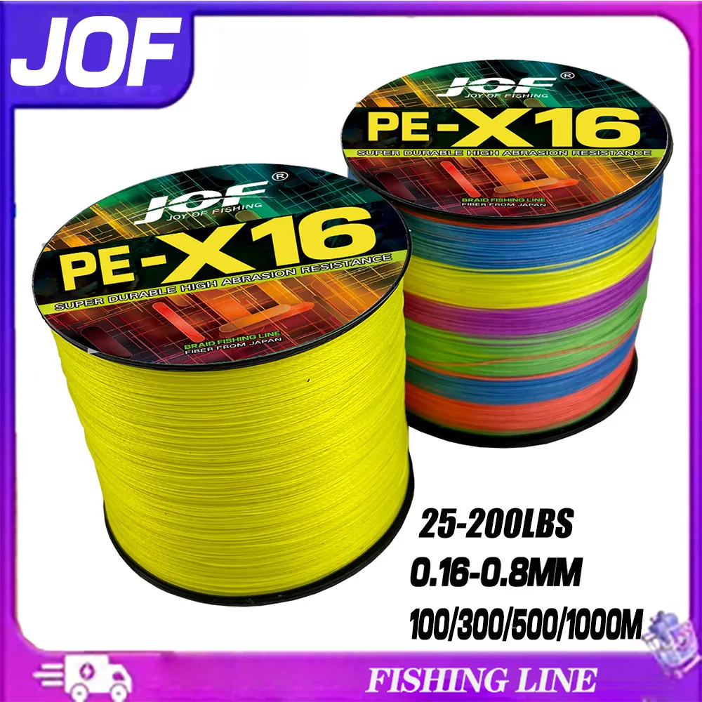 Super Strong 16Strand Braid Fishing Line25 32 55 68 40 80 100 125 140 161 200LB Multifilament X-wire Core 100-1000M Rock Fishing