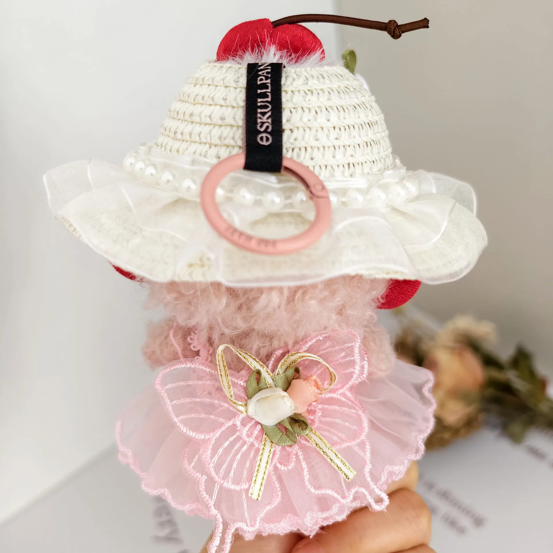 ملابس بوب مارت SP دمية الزي 17 سنتيمتر فستان زفاف الأميرة الوردي-مجموعة ملابس الدمية القطيفة من قوانغتشيوان ملابس بوب مارت #3