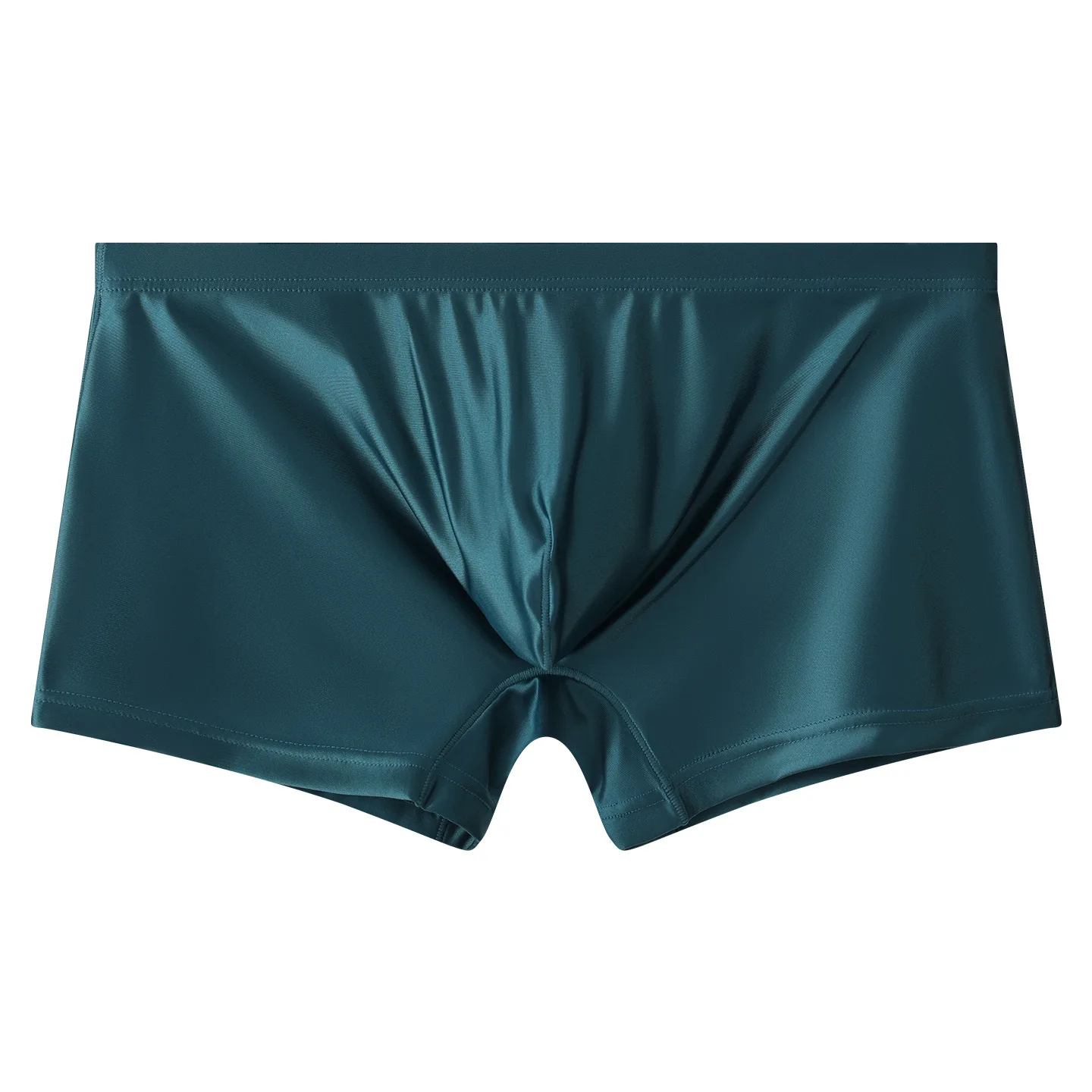 

Men Underwear Solid Slim Ice Silk Boxer Shorts Man Panties Middle Waist U Convex Pouch Male Underpants Plus Size Boxers M-XXL