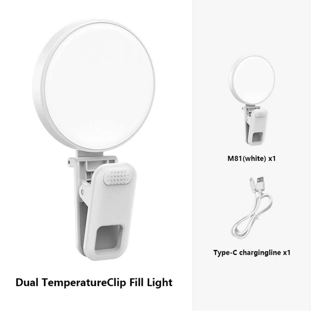 Dynamic Phone Tablet Magnetic Fill Light Portable Handheld Lighting for Horizontal and Vertical Photography Adjustable Angle