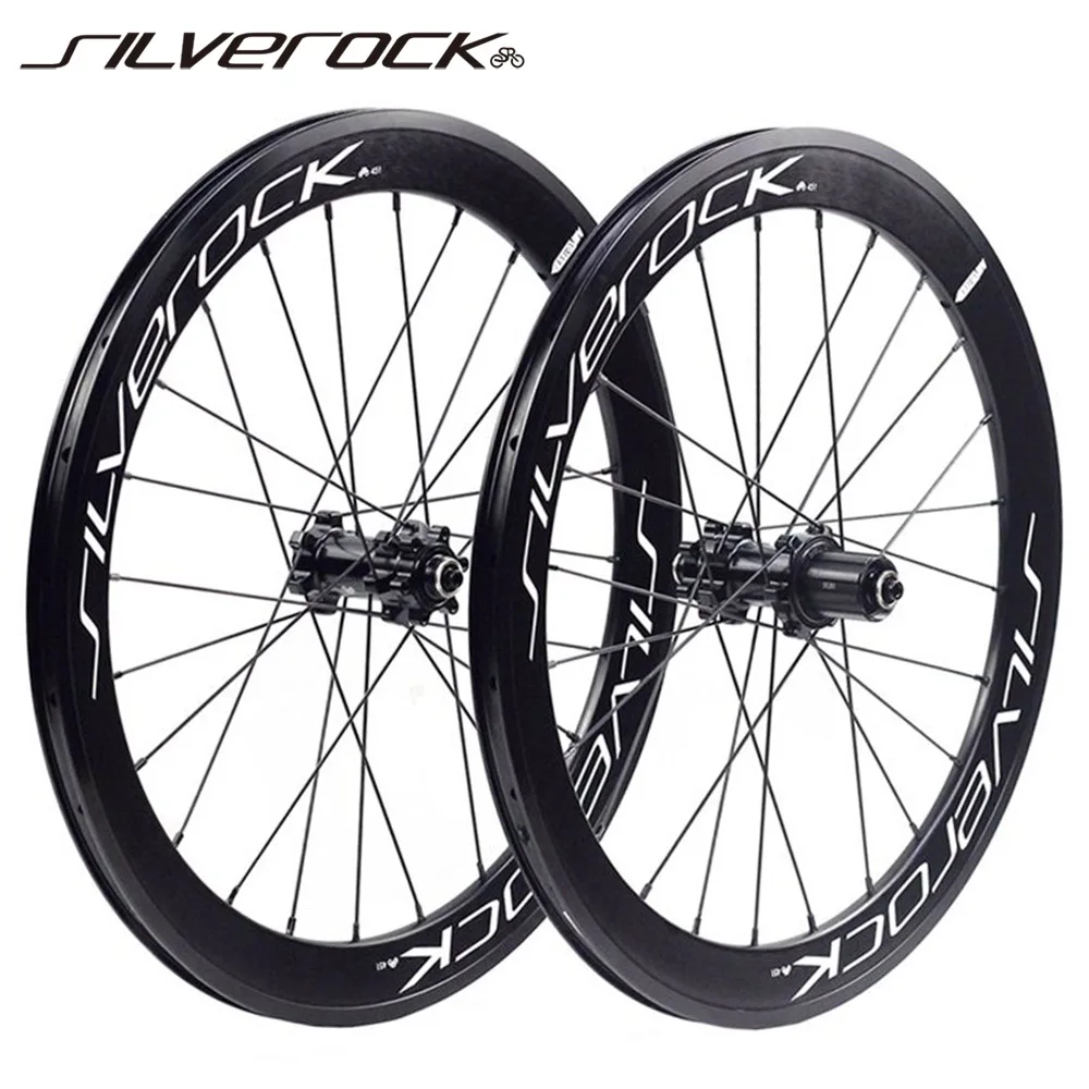 

SILVEROCK 20 "406 451 1 1/8 комплект колес из сплава для складного велосипеда Minivelo JAVA FNHON, дисковый тормоз, высокопрофильное колесо 100/135 мм