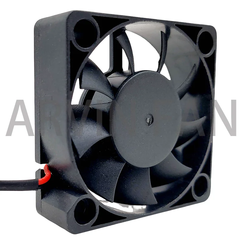 Ventilador de refrigeração de alto volume para inversor, 2 fios, Rolamentos de esferas duplos 2Pin, 5cm, 50mm x 50x15mm, DC 24V, 0.18A, RDD5015B2