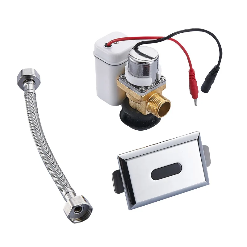 

Infrared Automatic Urinal Flusher Sensor, All-in-One Flush Valve with Solenoid for Toilet Repair