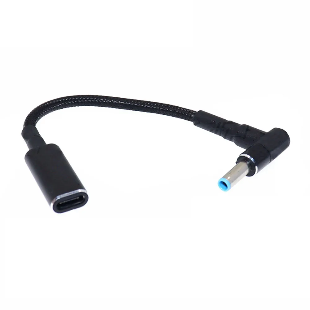 

Type-C to 4.5x3.0mm Plug Charging Power Cable 100W Converter USB C PD Fast Charging Cable for Laptop Charger Weaving Power Cord