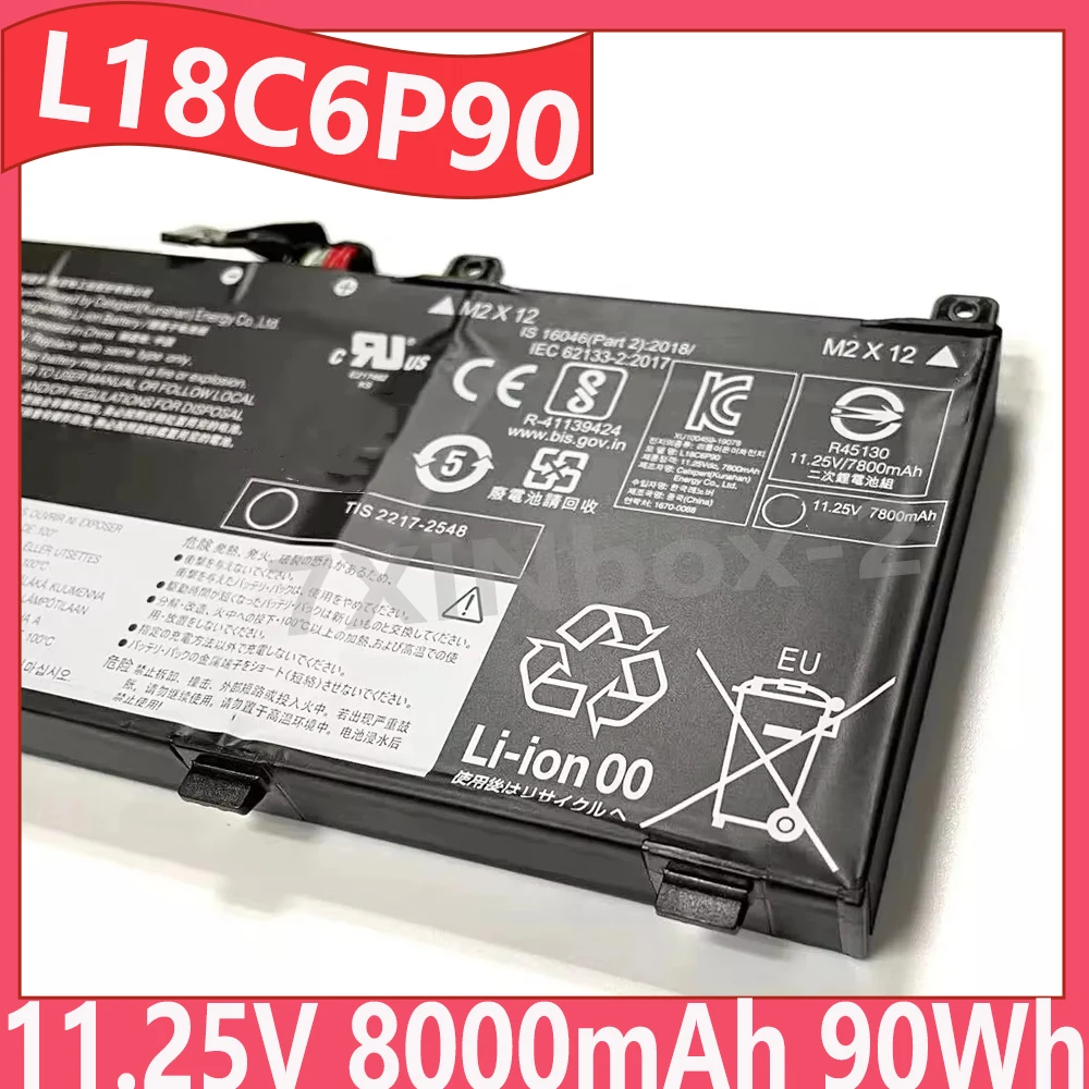 

L18M6P90 L18C6P90 11.25V 8000mAh 90Wh Laptop Battery for Lenovo ThinkPad P53(20QNA006CD) 02DL028 02DL029 5B10W13901