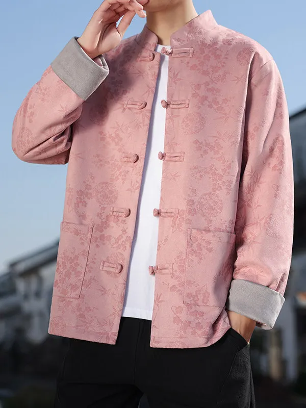 

Мужская новая китайская куртка-ханфу с воротником-стойкой, большие размеры, 2025, повседневное деловое пальто в стиле тан-костюма