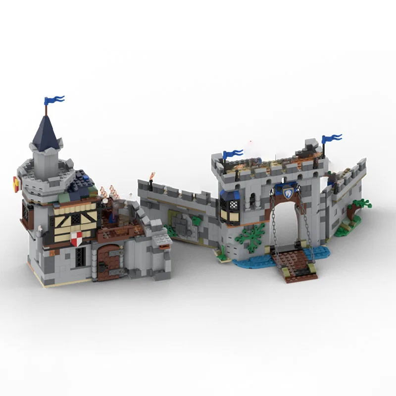 مجموعة تمثال نموذج قلعة لعبة بناء MOC - 1302 قطعة. مجموعة ألعاب التجميع الإبداعية. هدية مثالية لأي عشاق.