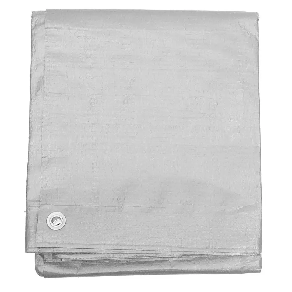 2x4m Waterproof Pe Tarp Heavy Duty Outdoor Shade Cloth with Metal Grommets for Camping Garden Patio Firewood Cover Uv Protection