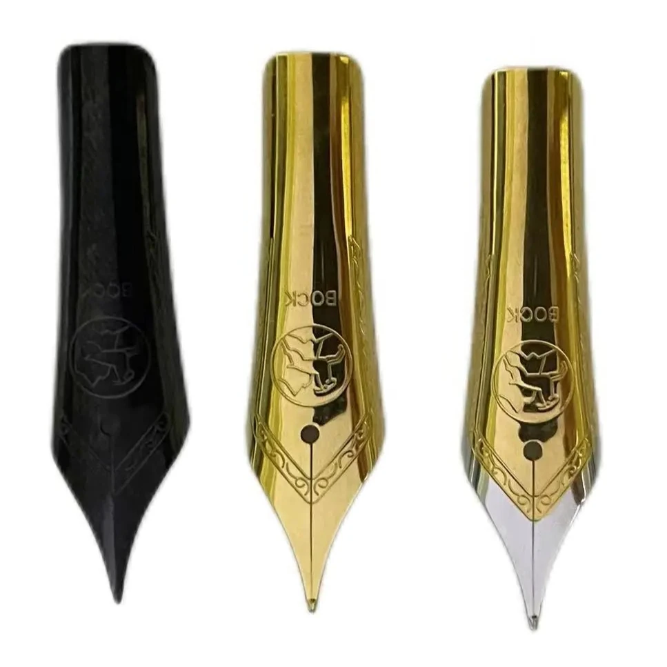 

2026 Original German Bock No.6 Assembly White Gold Black Two-color Original Imported Fountain Pen Accessories Nib