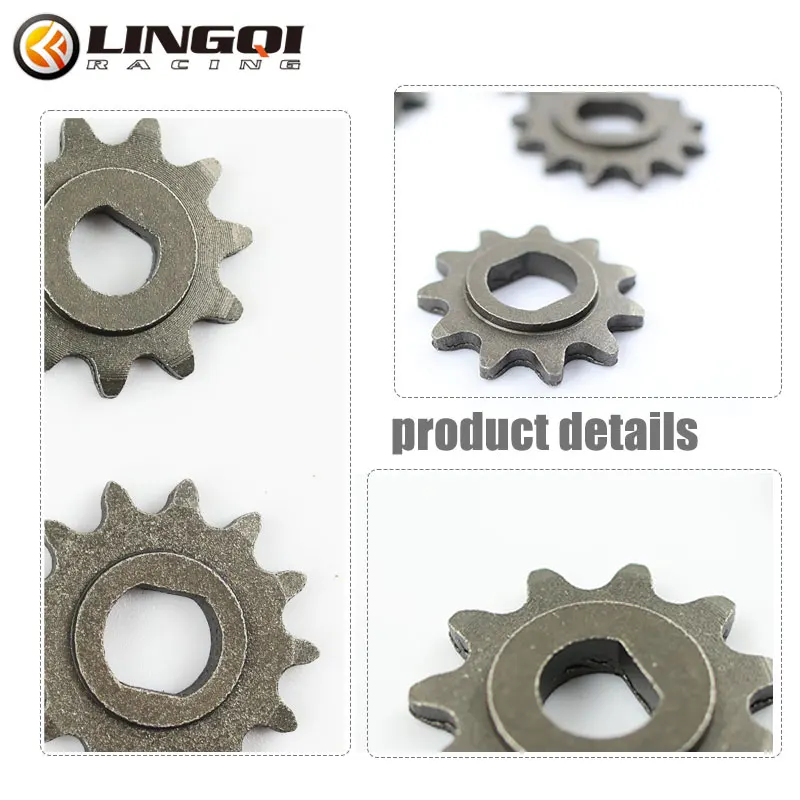 LING QI Motorcycle 25H Engine Chain Gear 13T 11T 9T Tooth Motor Pinion Transmission System For 47cc 49cc ATV Quad Dirt Bike Part