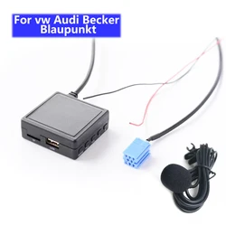 Bluetooth Aux Receiver Cable with USB,mic Hands-free Adapter For AUDI Chorus Concert for Blaupunkt For vw Delta Beta For Becker
