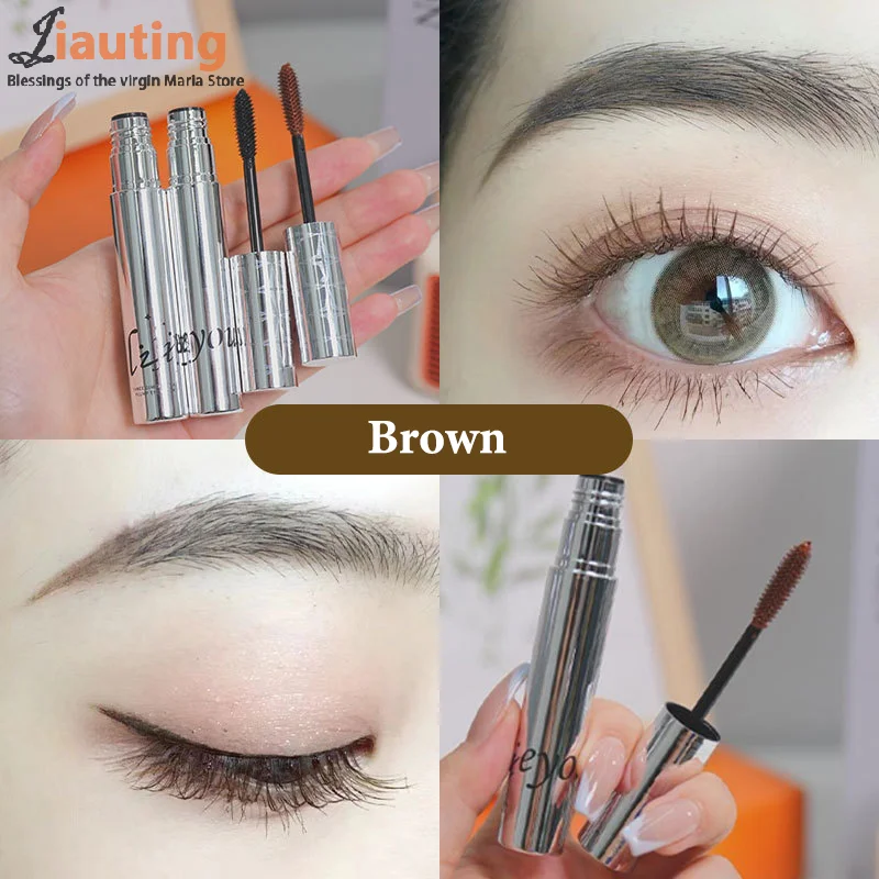 Eyelashes Lengthening Mascara Waterproof Long Lasting Silky Lash Black/Brown Eyelashes Extension Make Up Beauty Eye Cosmetic