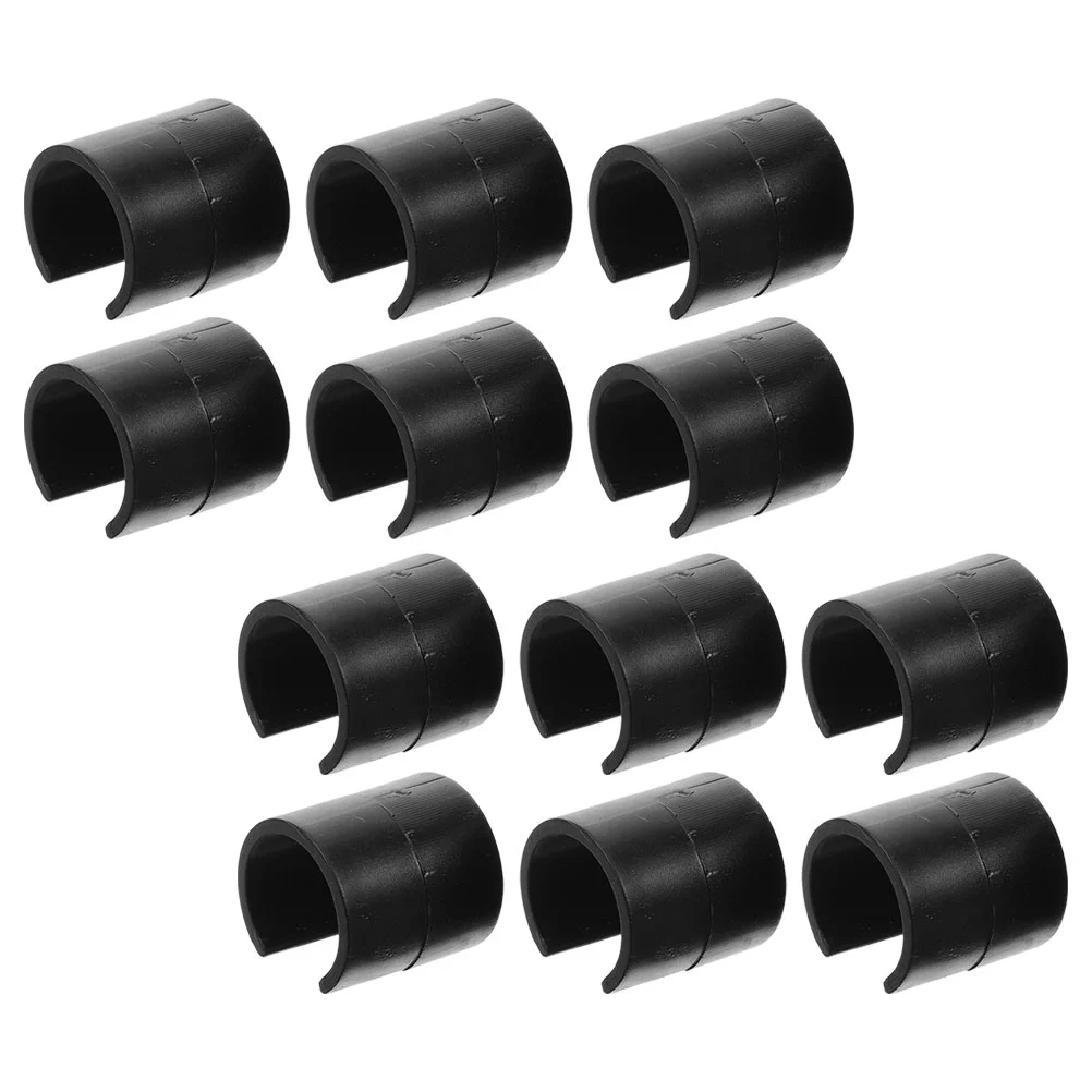 

12 Pcs Garden Flag Clip Flagpole Yard Banner Clips Tool Small Abs Anti-wind Plastic Stopper Buckle Durable Stops