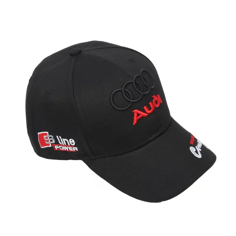 2026  Para Audi Logotipo de coche gorra de béisbol ajustable de algodón accesorios para coche al aire libre